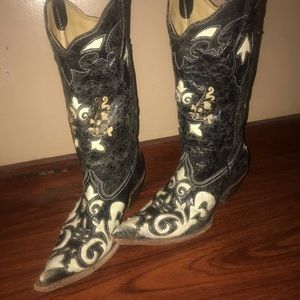 Genuine Lizard Corral Boots
